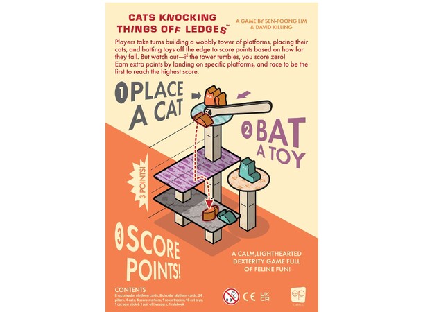 Cats Knocking Things Off Ledges Brädspel 