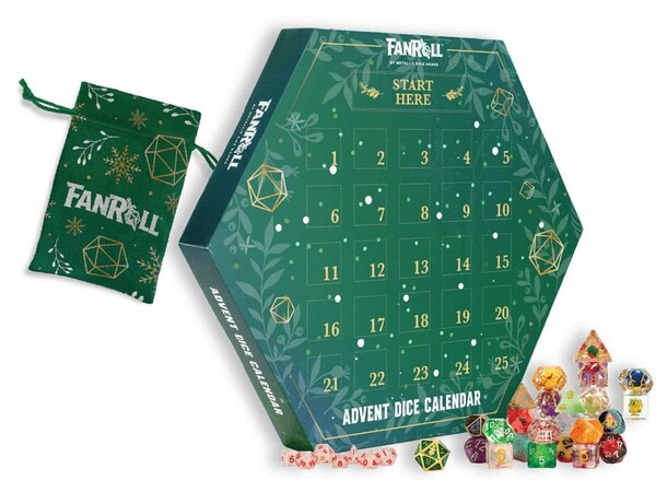 FanRoll Holiday Dice Julkalender 2025 Advent Calendar 