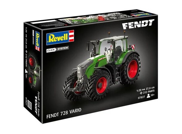 Fendt 728 Vario Gen7 Tractor Revell 1:20 Byggsats 