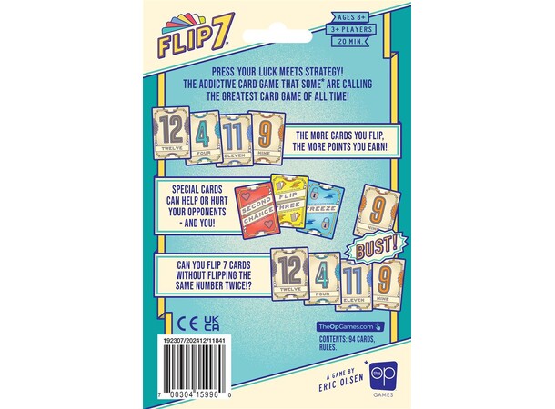 Flip 7 Kortspel - Travel Edition 