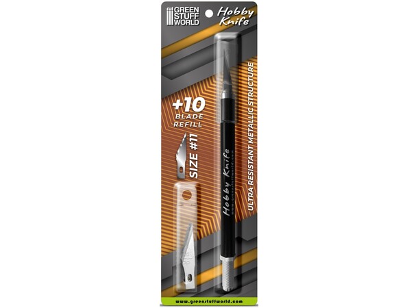 Hobbykniv skalpell med 10 extra blad Green Stuff World Knife Cutter 