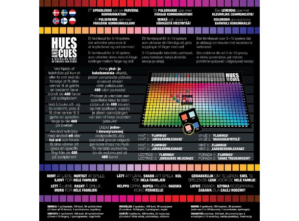 Hues and Cues Brädspel - Svensk Svensk utgåva 
