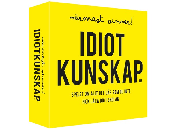 Idiotkunskap Närmast vinner Partyspel Svensk utgåva 