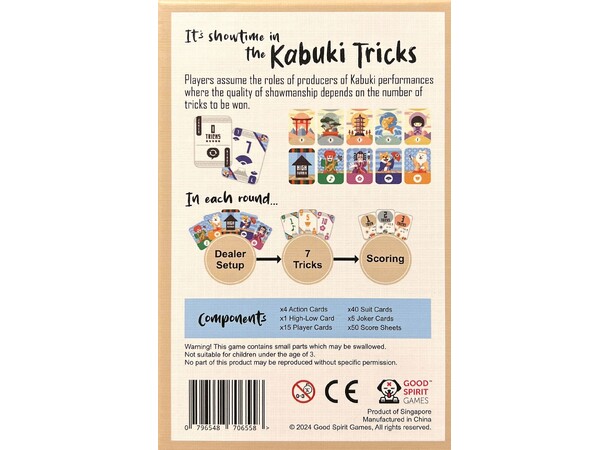 Kabuki Tricks Kortspel 