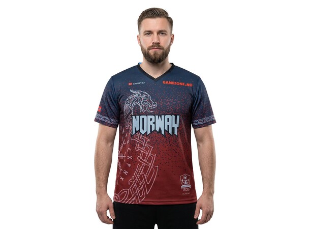 Landslagsdräkt Warhammer Norge 2026 L Storlek 8, V-Krage, Regular Fit 