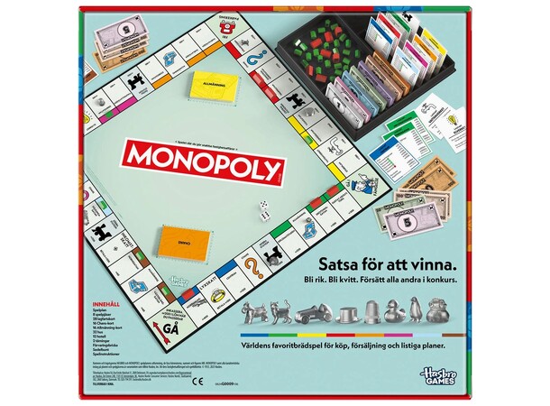 Monopoly Brädspel - Svensk 2025 Utgåva 