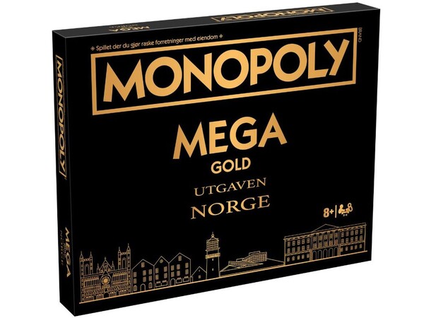 Monopoly Mega Gold Edition - NORSK 