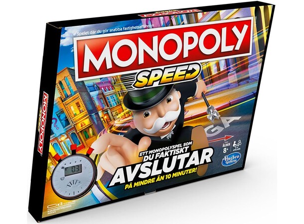 Monopoly Speed Brädspel Svensk utgåva 