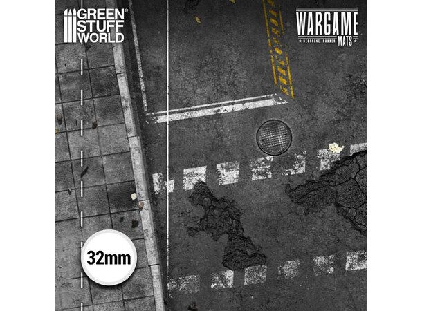 Neoprene Mat 44x60 Ground Zero District Green Stuff World - 114 x 155 cm 