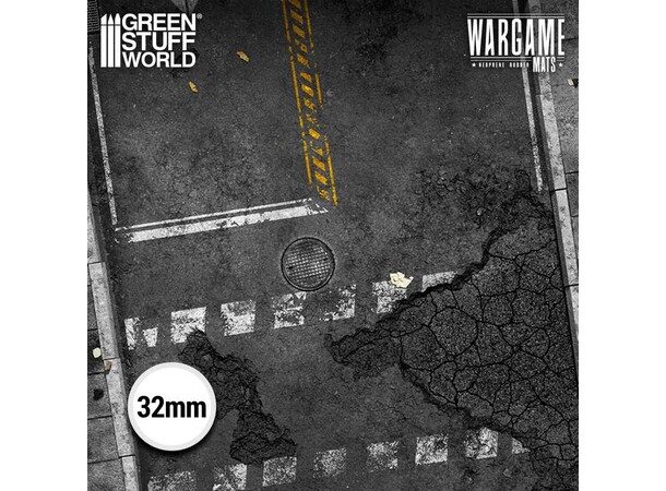 Neoprene Mat 4x4 Ground Zero District Green Stuff World - 120 x 120 cm 