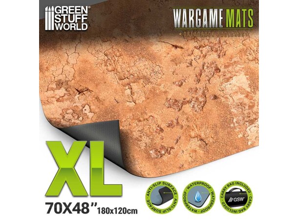 Neoprene Mat 4x6 Dreadrock Badlands Green Stuff World - 120 x 180 cm 