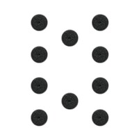 Plastbaser Svart Rund - 25mm (10 st) Citadel
