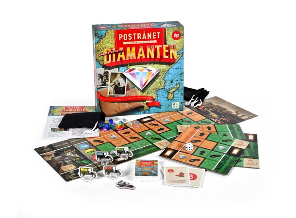Postrånet Brädspel Den försvunna diamanten - Svensk utgåva 