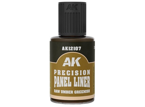 Precision Panel Liner - Raw Umber 30ml Greenish - AK Interactive 