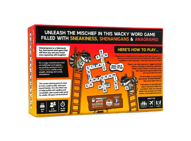 Shenanigrams Ordspel The Mega Mischievous Word Game 