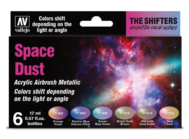 Space Dust Paint Set - För Airbrush Vallejo Eccentric Colors 