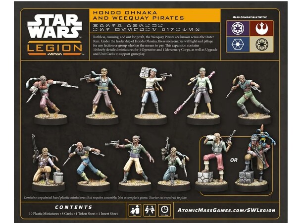 Star Wars Legion Hondo Ohnaka & Weequay Hondo Ohnaka and Weequay Pirates 