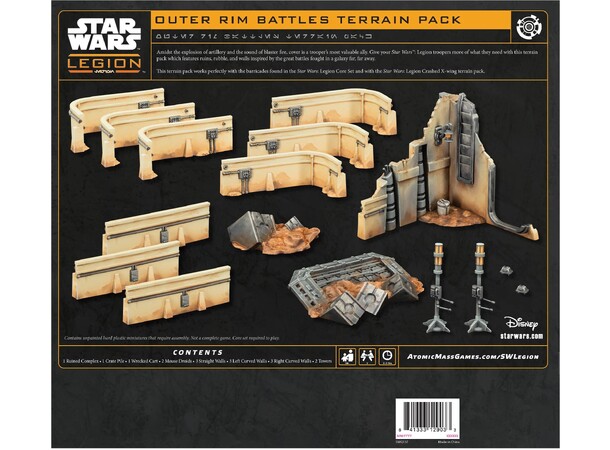Star Wars Legion Outer Rim Battles Terrain Pack till Star Wars Legion 