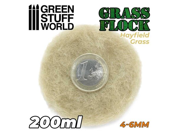Static Grass Hayfield Grass 4-6mm 200ml Green Stuff World 