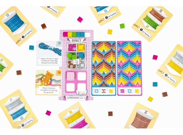 Threaded Brädspel lA Game Of Needle And Points 