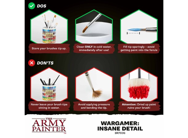 Wargamer Insane Detail Brush The Army Painter - 2025 
