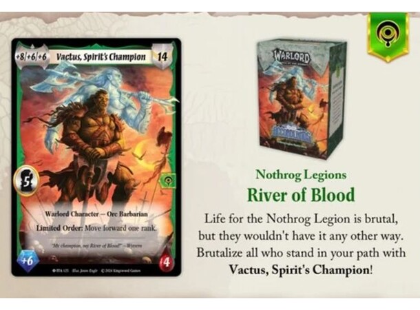 Warlord Nothrog Legions Starter Deck Saga of the Storm Into the Accordlands 