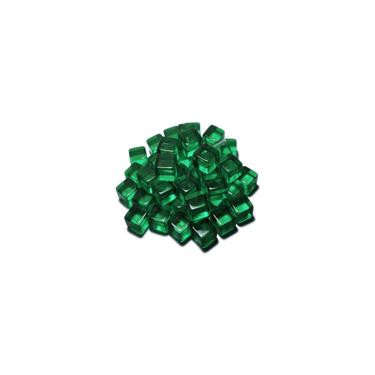 Acrylic Cube Tokens - Green Green Stuff World