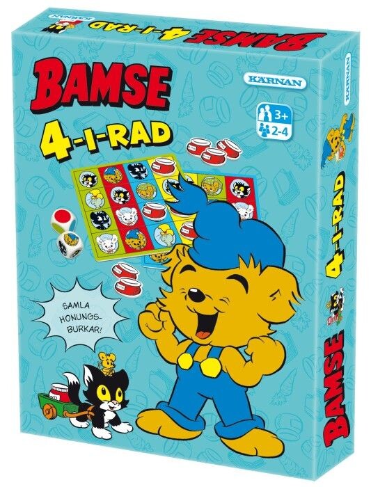 Bamse 4 i rad Brädspel Svensk utgåva