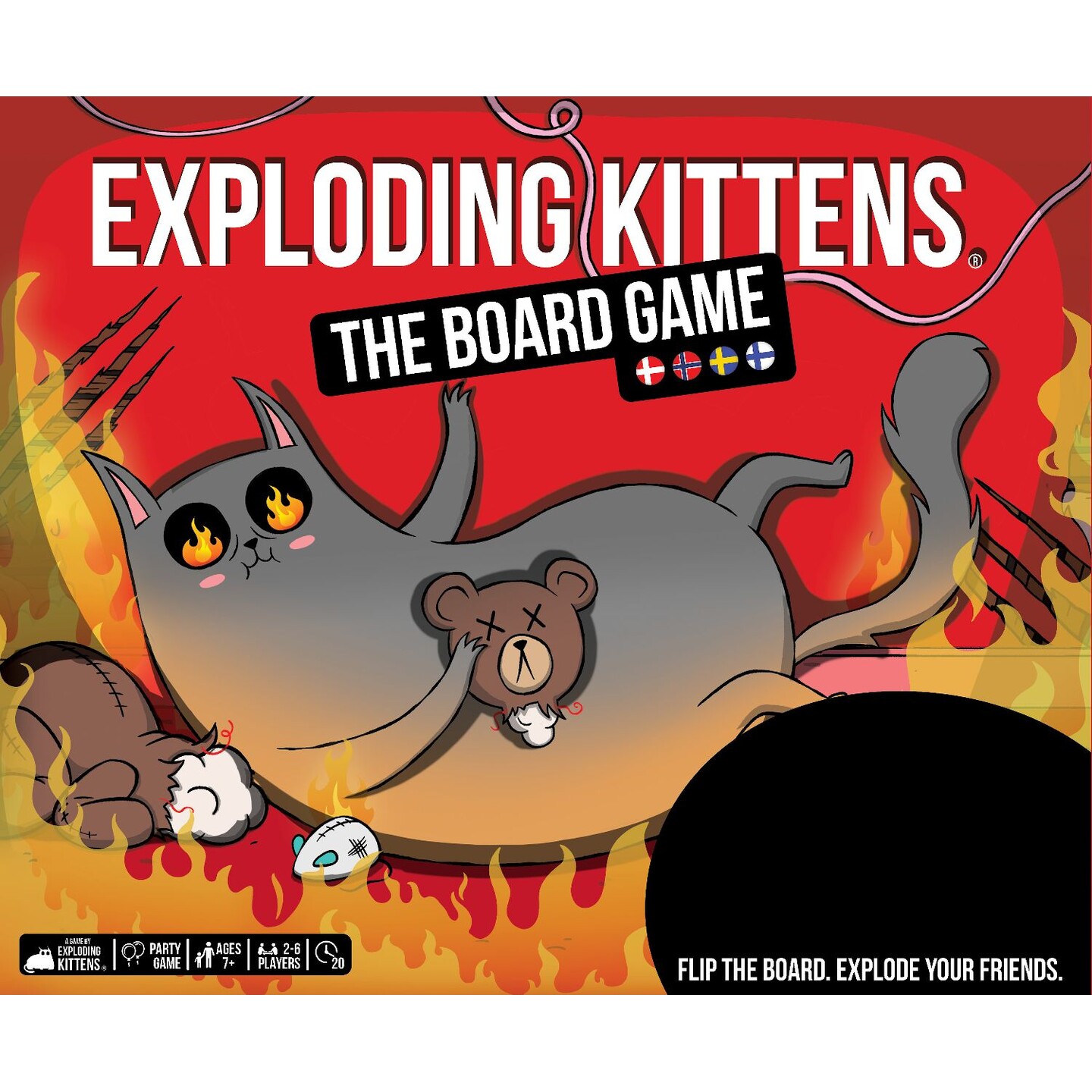 Exploding Kittens Board Game Brädspel Svensk utgåva
