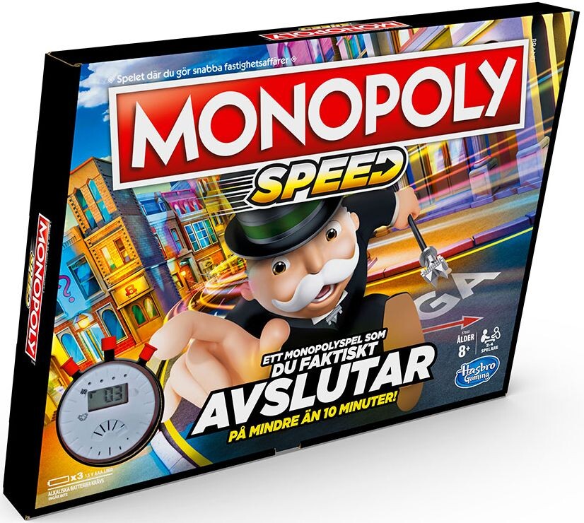 Monopoly Speed Brädspel Svensk utgåva