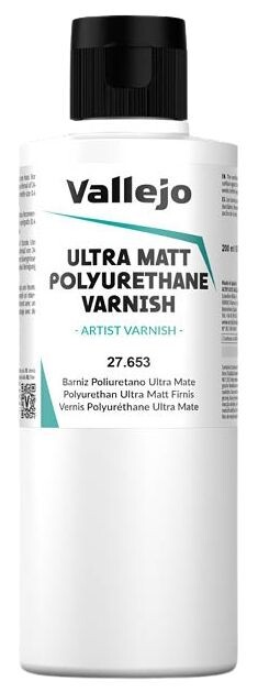 Vallejo Ultra Matt Poly Varnish 200ml Polyurethan