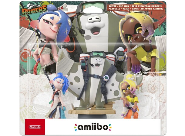 Amiibo Splatoon Raiders 3-Pack Shiver / Big Man / Frye 