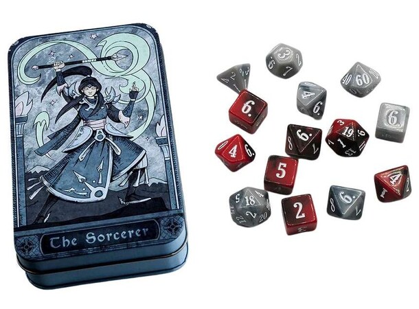 Character Class Dice Set - Sorcerer Beadle & Grimm - RPG Dice (14 st) 