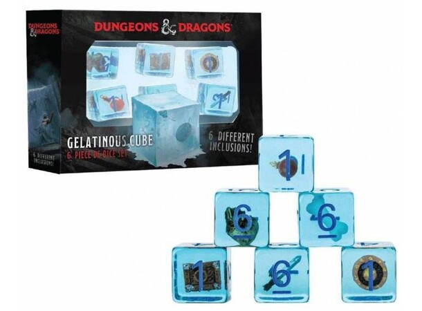 D&D Gelatinous Cube Dice Set Fanroll - Dungeons & Dragons 