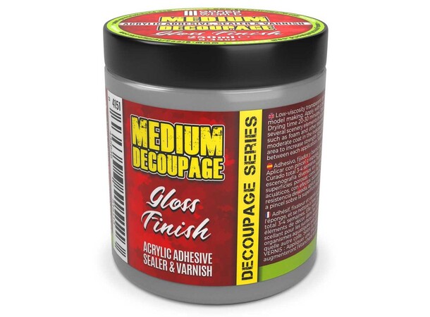 Decoupage Medium Gloss 250ml Green Stuff World 