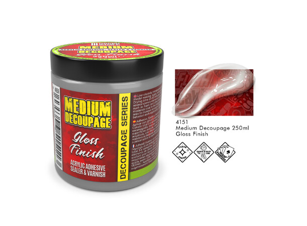Decoupage Medium Gloss 250ml Green Stuff World 