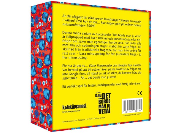 Det borde man ju veta JA eller NEJ Partyspel - Svensk utgåva 