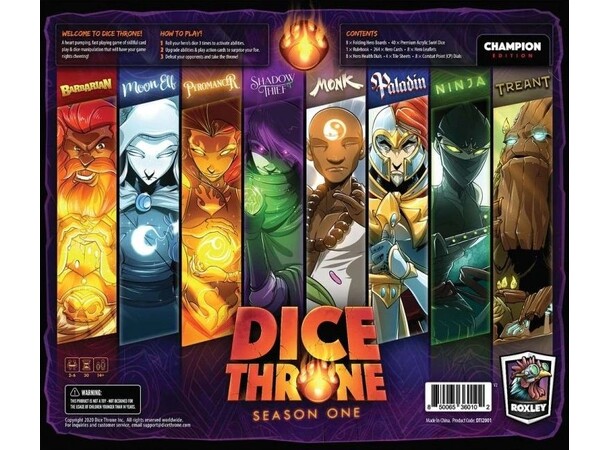 Dice Throne S1 Battle Chest Brädspel 