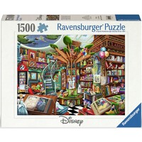 Disney Bookstore of Wonders 1500 bitar Pussel - Ravensburger Puzzle