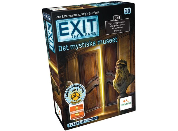 EXIT 10 Det Mystiska Museet Brädspel Svensk utgåva 