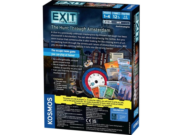 EXIT The Hunt Through Amsterdam Brädspel 