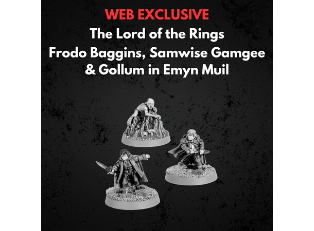 Frodo Baggins Samwise Gamgee Gollum Emyn Muil - Middle-earth Strategy Battle Game 