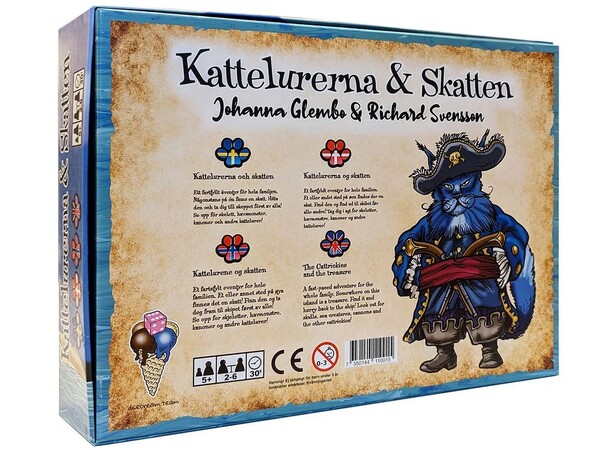 Kattelurerna & Skatten Brädspel Svensk Utgåve 