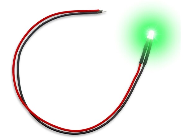 LED Light Green Flickering 3mm (10 st) Green Stuff World 