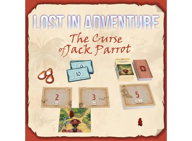 Lost In Adventure Curse of Jack Parrot Brädspel 