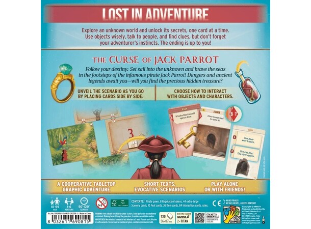 Lost In Adventure Curse of Jack Parrot Brädspel 