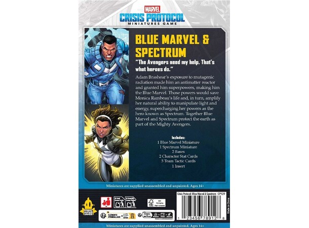 Marvel Crisis Protocol Blue Marvel/Spect Expansion till Marvel Crisis Protocol 