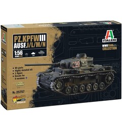 Pz.Kpfw. III Ausf. J/L/M/N Italeri 1:56 Byggsats