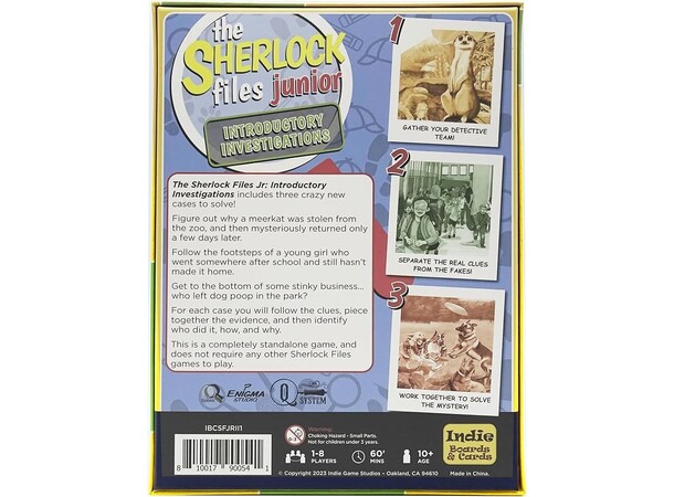 Sherlock Files Jr Intro Investigations Junior Introductory Investigations 