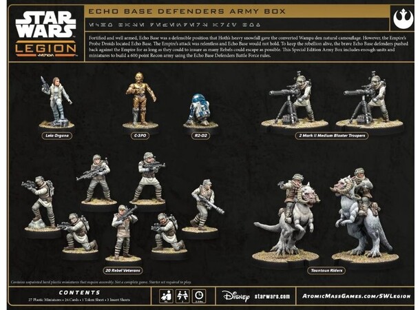 Star Wars Legion Echo Base Defenders Army Box - Special Edition 